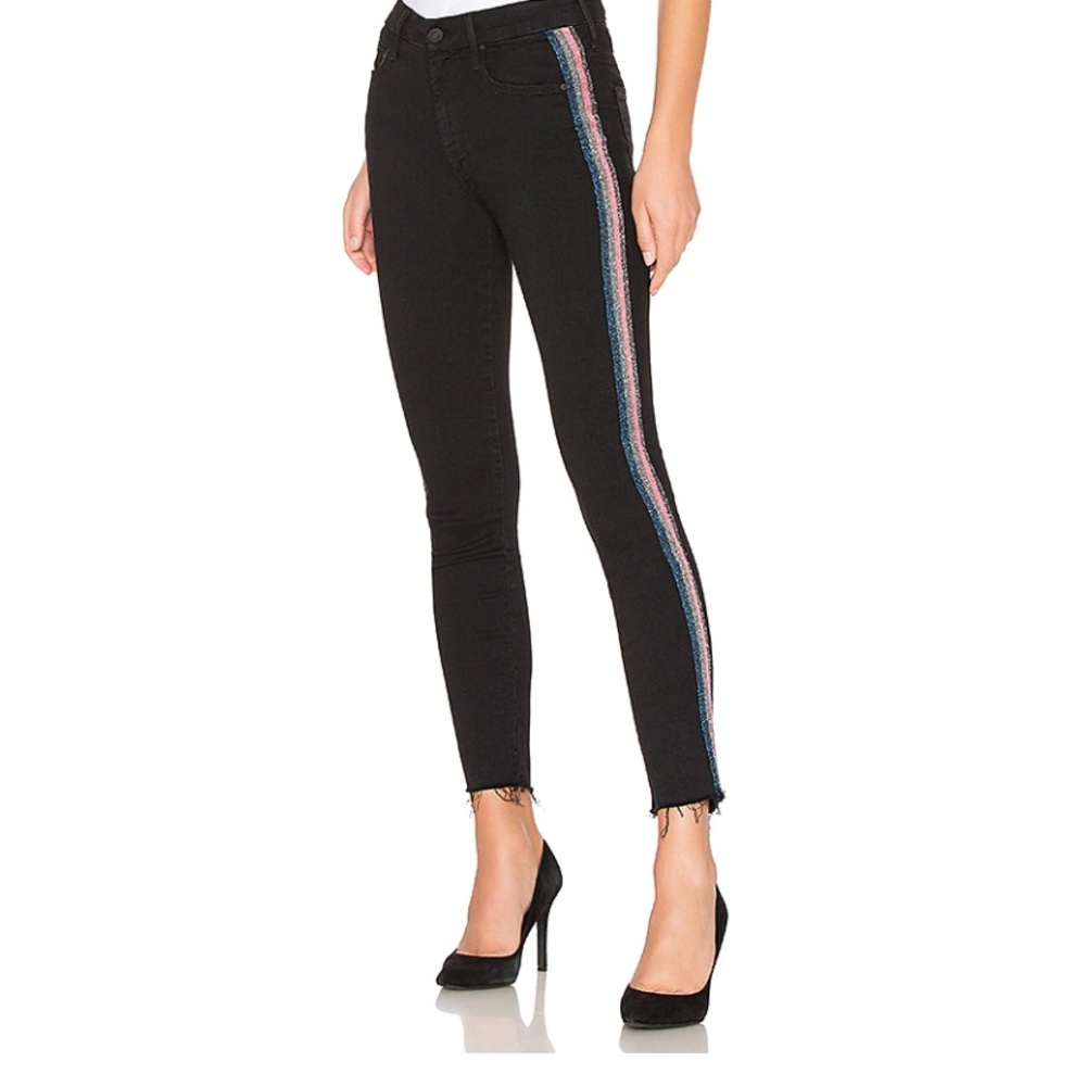 SOLD! MOTHER High Waisted Looker Ankle Fray